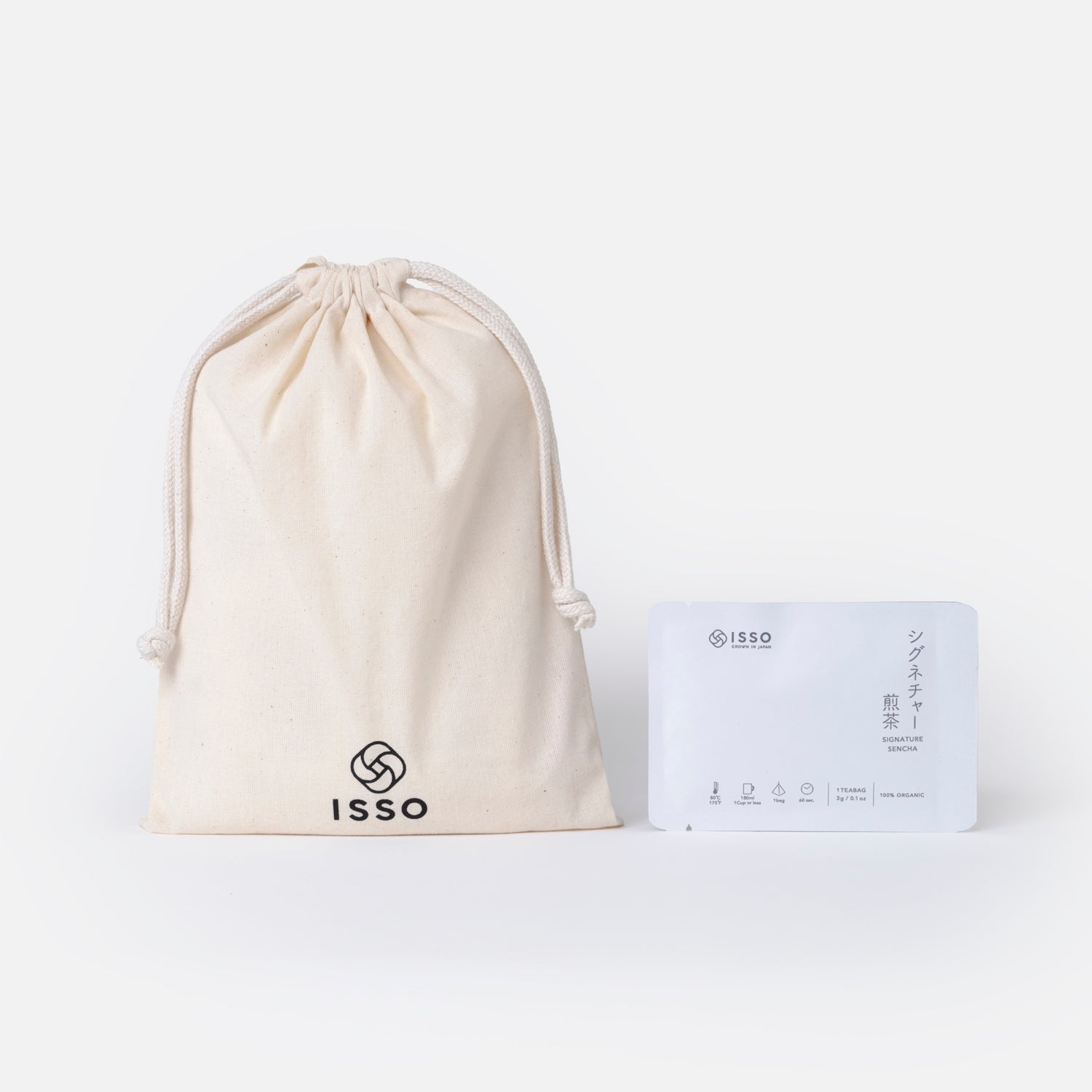 ISSO Cotton Kinchaku Bag