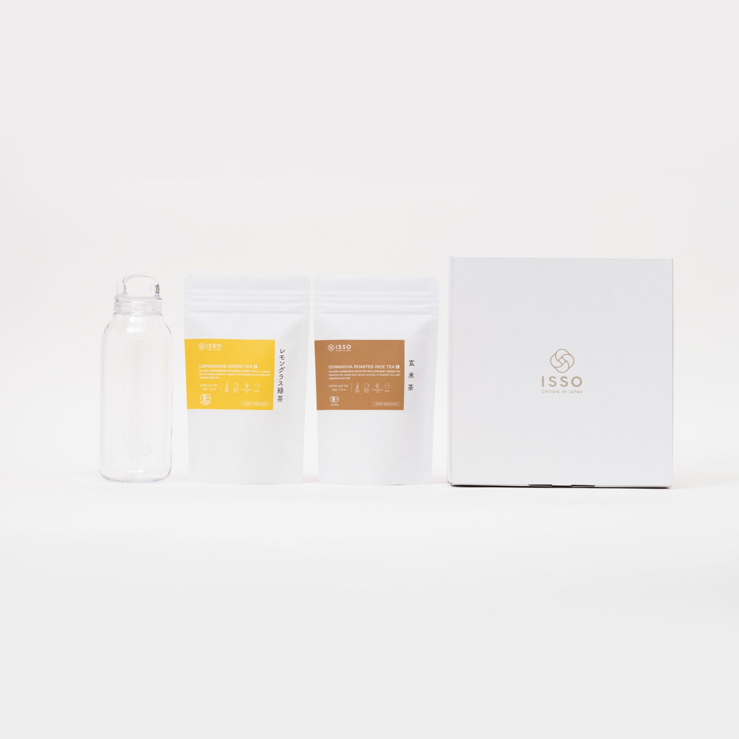 ISSO Sensation Ritual Selection and Hydration Flask Gift Box (Leaf)
