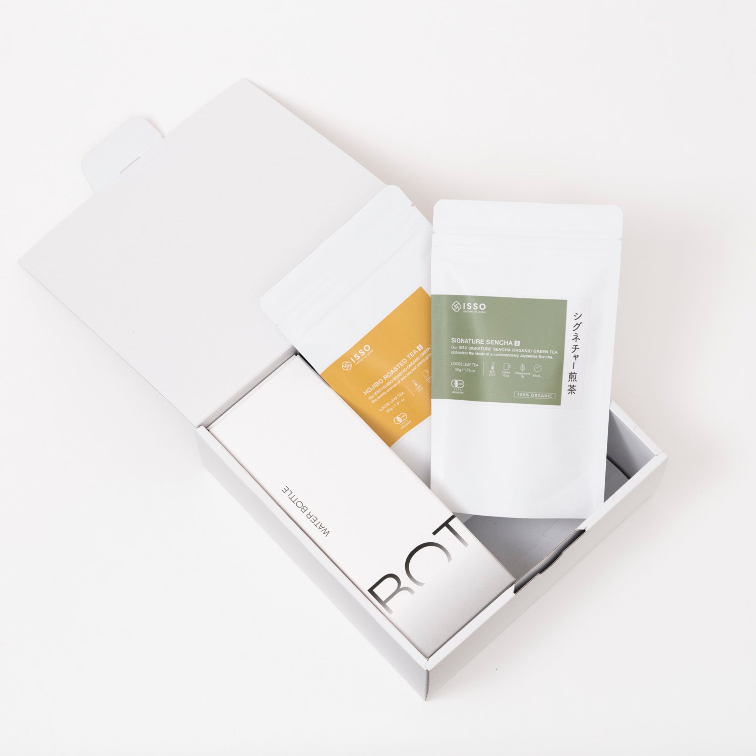 ISSO Daily Ritual Selection and Hydration Flask Gift Box (Leaf)