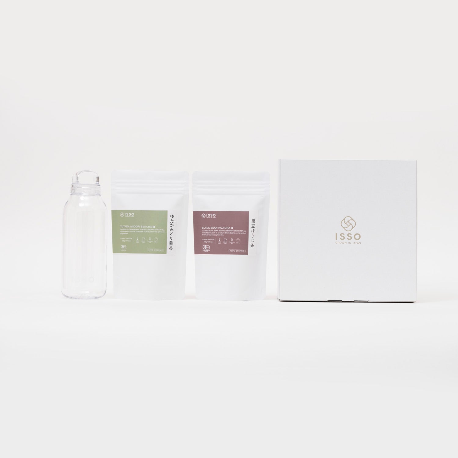 ISSO Cleanse Ritual Selection and Hydration Flask Gift Box (Leaf)